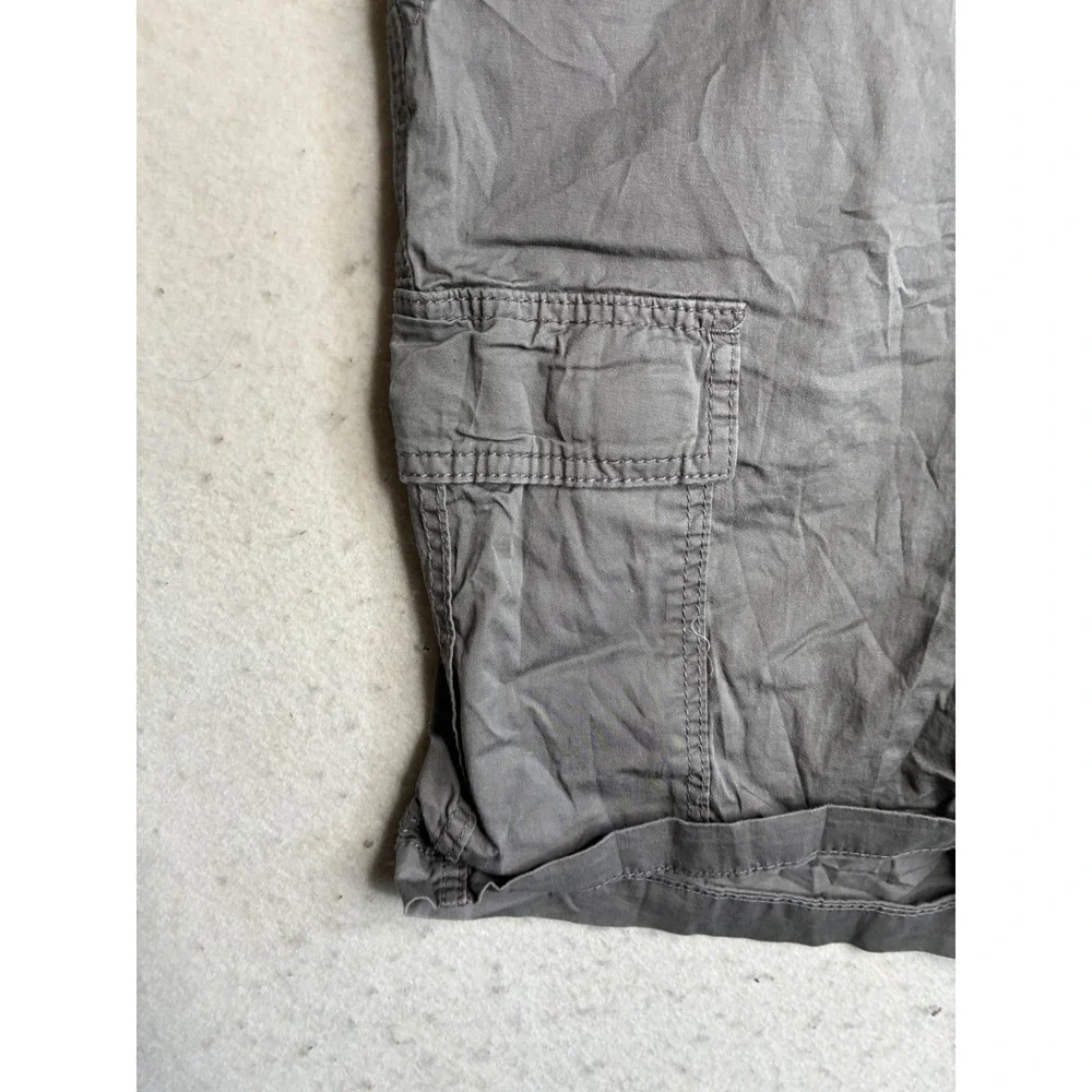 Unionbay Mens Gray Cargo Shorts Size 36 Cotton Blend YB51003 Casual Outdoor